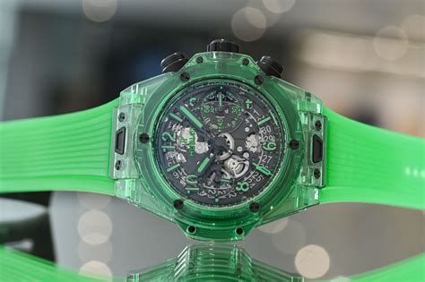 hublot green magic|hublot unico saxem green review.